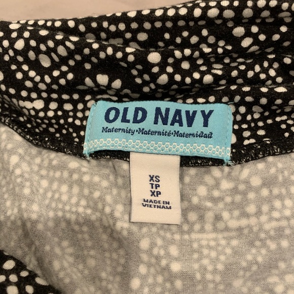 Black and white pattern maternity maxi skirt - Picture 3 of 5